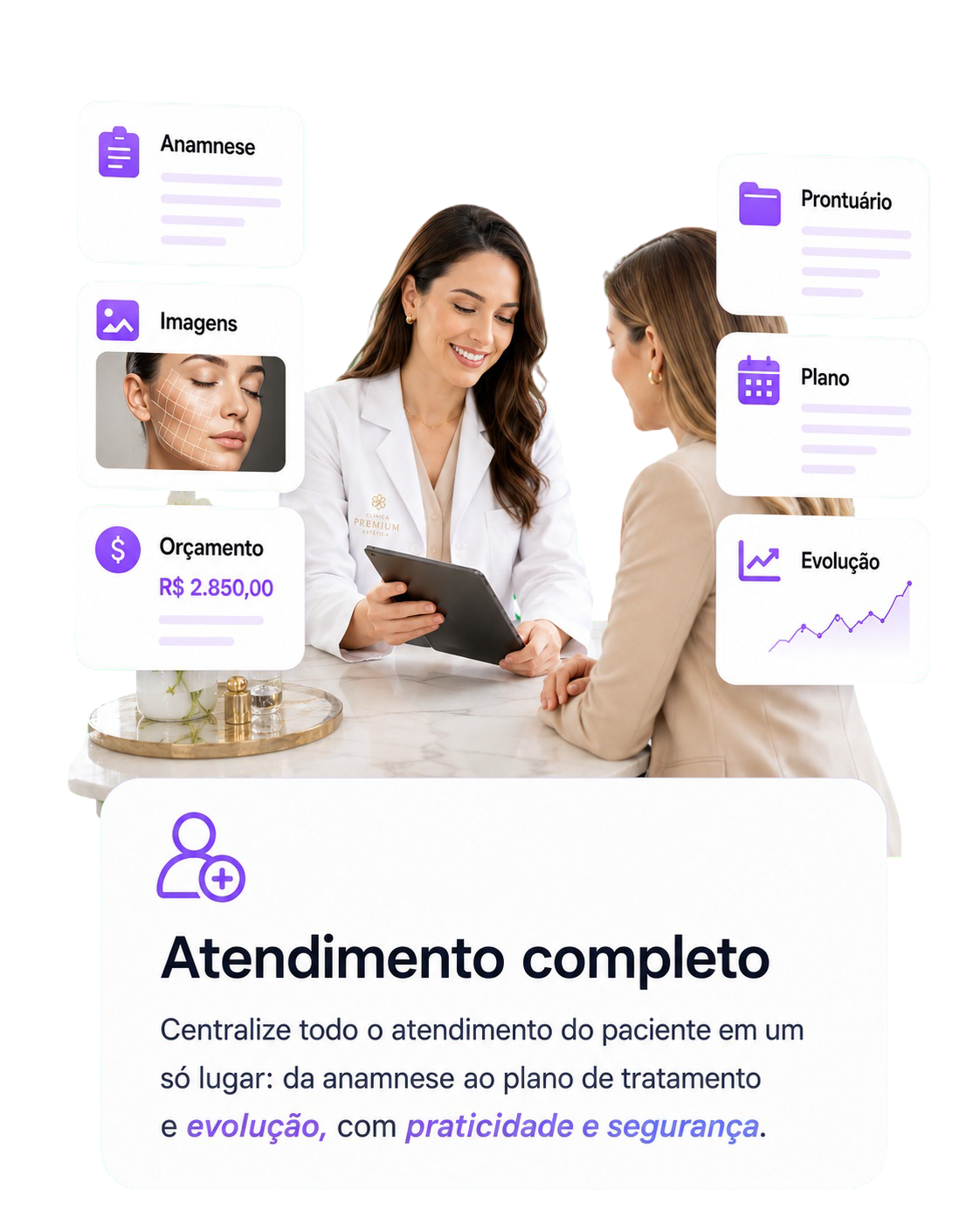 Demonstração do ClinSuite: Atendimento completo